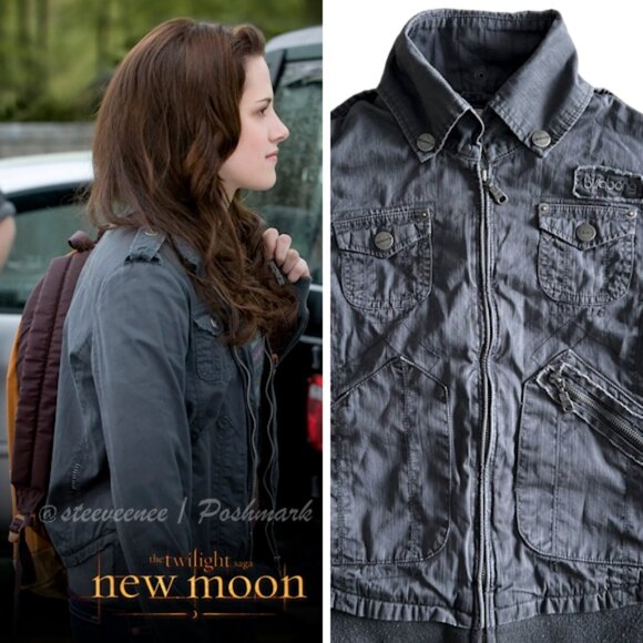 Billabong Original Release Hannah Jacket in Charcoal Gray ASO Bella Swan